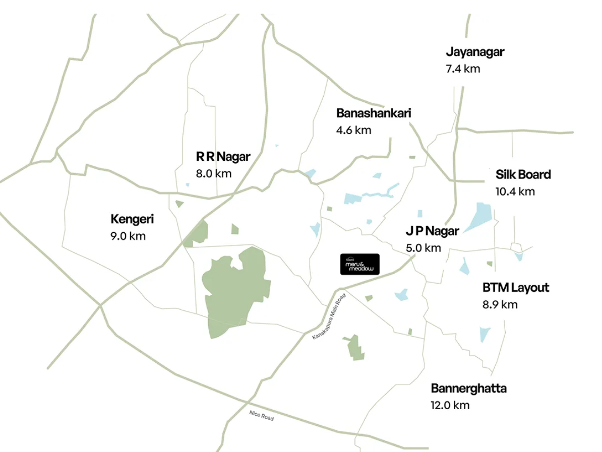 Meru-Meadow location